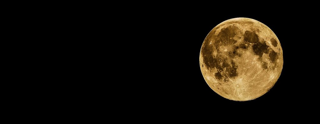 Photo of a full moon